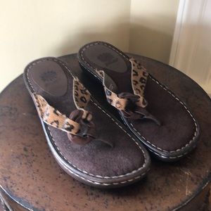 Yellow Box flip flops